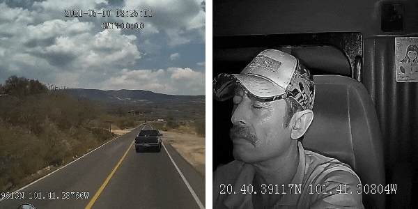 Dashcam applied in truck
