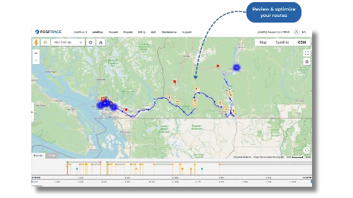 Route optimization dashboard showing efficient paths (3)
